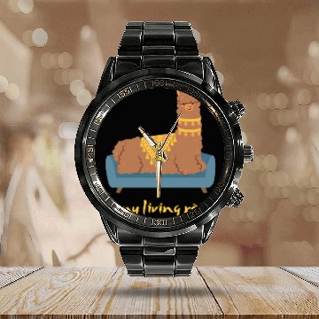 Discover Sweet Lama Calendar Steel Band Watch