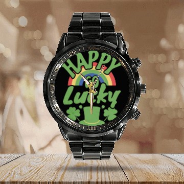 Discover Happy Go Lucky Unisex Calendar Steel Band Watch