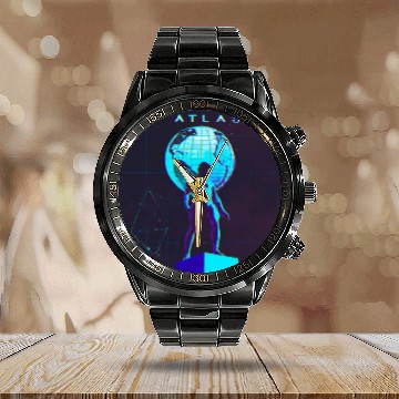 Discover Synthwave Atlas Calendar Steel Band Watch