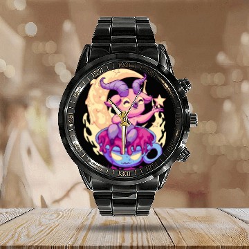 Discover Pastel Goth Kawaii Baphomet Tea Calendar Steel Band Watch