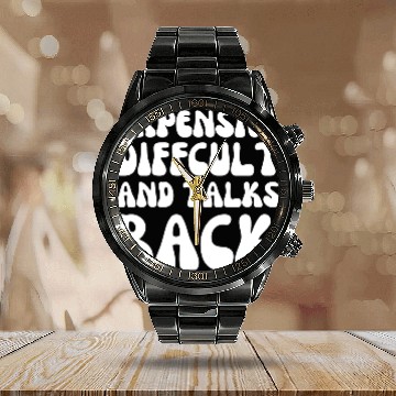Discover expensive difficult and talks back Mothers Day Mom Calendar Steel Band Watch