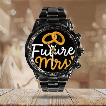Discover Future Mrs Bridal Party Wedding Calendar Steel Band Watch