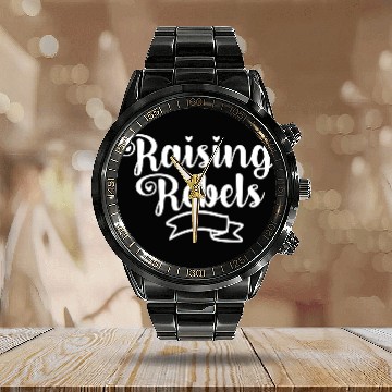 Discover Raising Rebels Calendar Steel Band Watch