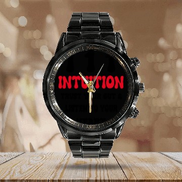 Discover 111 Intuition Angel Numbers Calendar Steel Band Watch