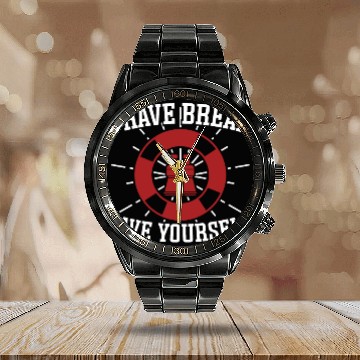 Discover Lifeguard save yourself swimming pool guard Calendar Steel Band Watch