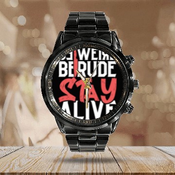 Discover True Crime Murder Spy Crime Interest Gift Idea Calendar Steel Band Watch