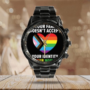 Discover Gay Rights Rainbow Pride LGBTQ Gay Pride Parade Calendar Steel Band Watch