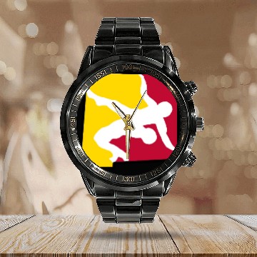 Discover New Mexico Wrestling Calendar Steel Band Watch