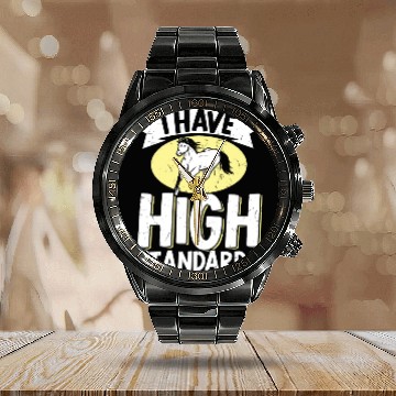 Discover Horse Lover Equestrian Riding I Have High Calendar Steel Band Watch
