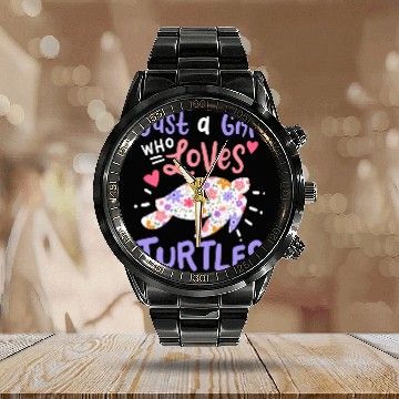 Discover Sea Turtle Turtle Lover Calendar Steel Band Watch