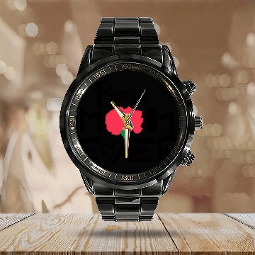 Discover Happy Mother's Day lettering 2 Calendar Steel Band Watch