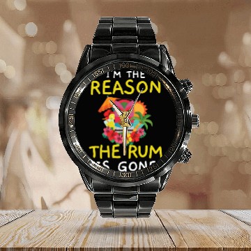 Discover I'm The Reason The Rum Is Gone Luau Party Tiki Bar Calendar Steel Band Watch