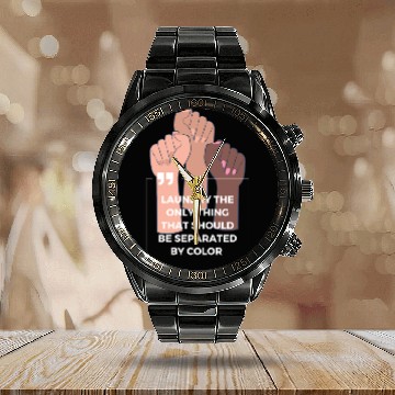 Discover Laundry The Only Thing Separated By Color Quote Calendar Steel Band Watch