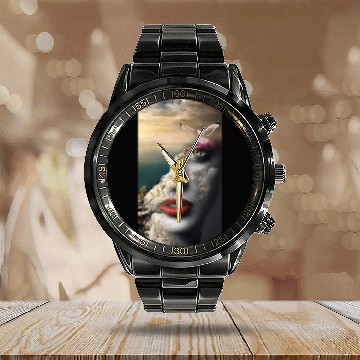 Discover la femme et le nature Calendar Steel Band Watch