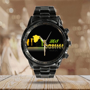 Discover los angeles Calendar Steel Band Watch