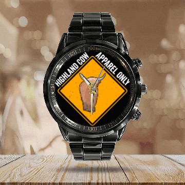 Discover Highland Cow Apparel Only Calendar Steel Band Watch