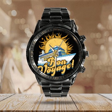 Discover Bon voyage! - Cruise Calendar Steel Band Watch