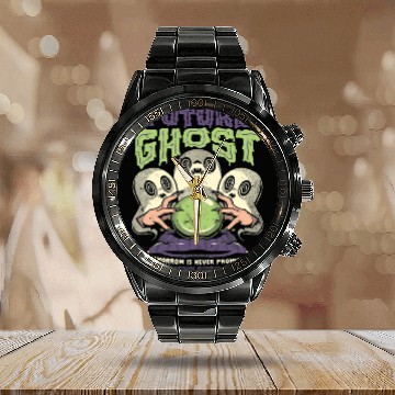 Discover Future Ghost Crystal Ball Retro 72 Calendar Steel Band Watch