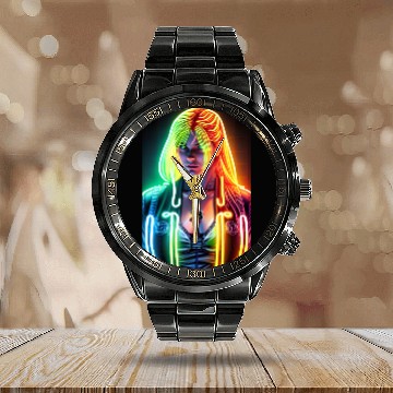 Discover Bitcoin Woman Calendar Steel Band Watch