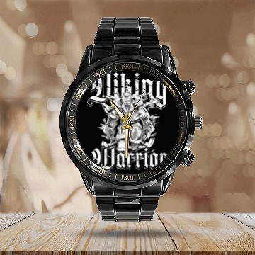 Discover Viking warrior - Viking Calendar Steel Band Watch