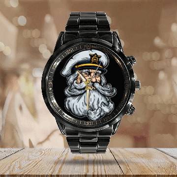 Discover Columbus Day 1492 Sailor Calendar Steel Band Watch