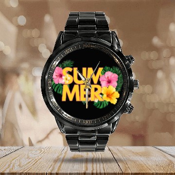 Discover SUMMER DAY Calendar Steel Band Watch