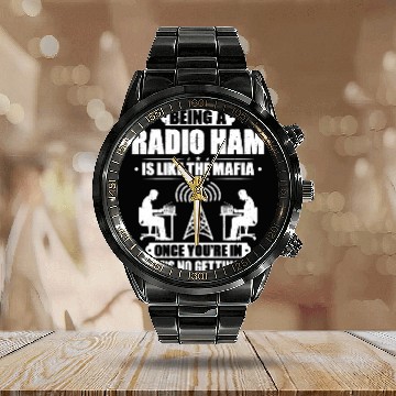 Discover Radio Ham Amateur Radio Operator Ham Radio Calendar Steel Band Watch