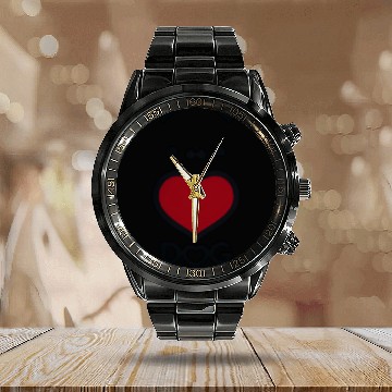 Discover Love dog Calendar Steel Band Watch