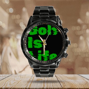 Discover I Like Golfing, Golf Player, Golfing, Golf Is Life Calendar Steel Band Watch