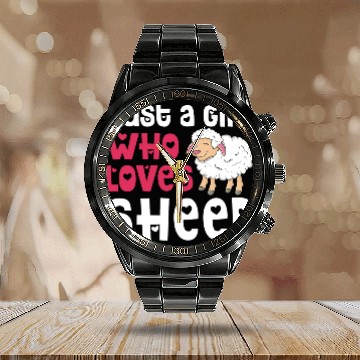 Discover Cool Sheep For Women Girls Lamb Lover Sheep Calendar Steel Band Watch