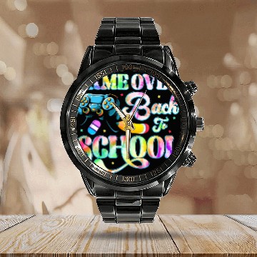 Discover Funny Game Over Teacher Kids Video Game Back To Calendar Steel Band Watch
