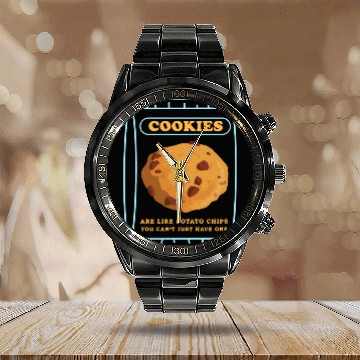 Discover Cookie Lover Cookies Are Like Calendar Steel Band Watch