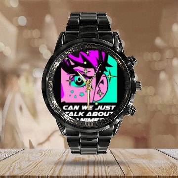 Discover Can We Just Talk About Anime Kawaii Japanese Cute Calendar Steel Band Watch