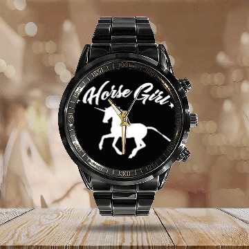 Discover Horse Girl Calendar Steel Band Watch Horse Lovers Gift Equestrian