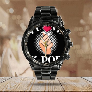 Discover K-Pop K-drama Korean Music KPop Kdrama Gift Calendar Steel Band Watch
