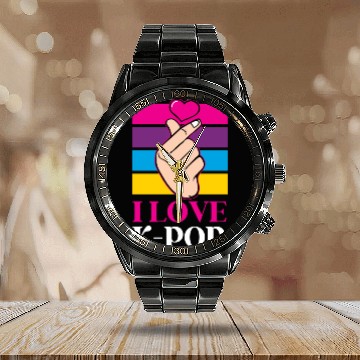 Discover K-Pop K-drama Korean Music KPop Kdrama Gift Calendar Steel Band Watch