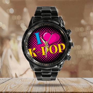 Discover K-Pop K-drama Korean Music KPop Kdrama Gift Calendar Steel Band Watch