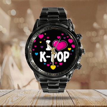 Discover K-Pop K-drama Korean Music KPop Kdrama Gift Calendar Steel Band Watch