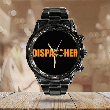 Discover Great Dispatcher Apparel 911 Emergency Calls Calendar Steel Band Watch