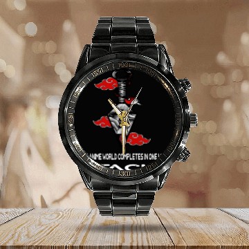 Discover The anime world completes in one word Itachi Calendar Steel Band Watch