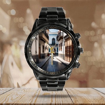 Discover Fantasy pictures ,town Morocco ,city Tetouan Calendar Steel Band Watch