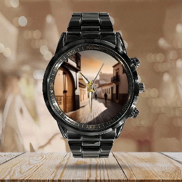 Discover Fantasy pictures ,town Morocco ,city Tangier Calendar Steel Band Watch