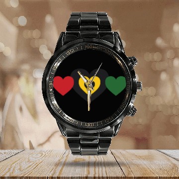 Discover black history month Calendar Steel Band Watch