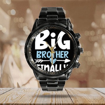 Discover Big Brother Finally Brother To Be Calendar Steel Band Watch