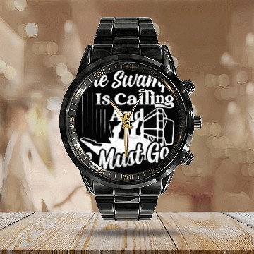 Discover The Swamp Is Calling And I Must Go Airboat Airboat Calendar Steel Band Watch