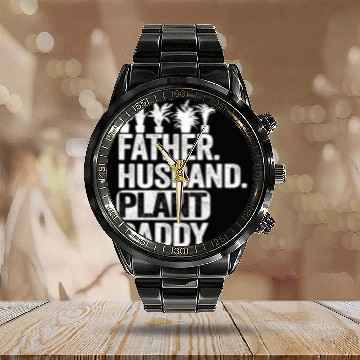 Discover Landscaper Gardener Dad Father Husband Plant Daddy Calendar Steel Band Watch