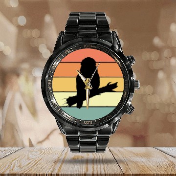Discover Great Kookaburra Silhouette Australia Bird Love Calendar Steel Band Watch