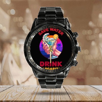 Discover Margarita Save The Environment Calendar Steel Band Watch