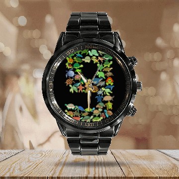 Discover 9th Birthday Sea Turtle Tortoise Theme 9 Year Old Calendar Steel Band Watch