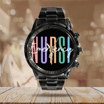 Discover Er Nurse Emergency Room Nurse Registered Nurse Calendar Steel Band Watch